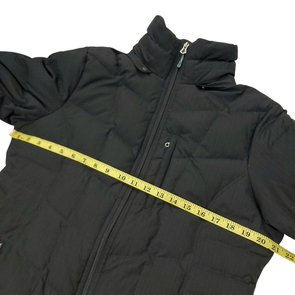 Lands End Womens Medium 10-12 Black Down Filled Puffer Coat Jacket Parka Winter - Picture 10 of 10